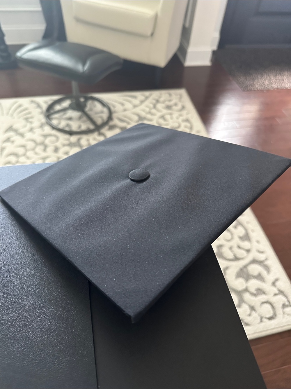 Herff Jones Black Graduation Cap with Interior Branding